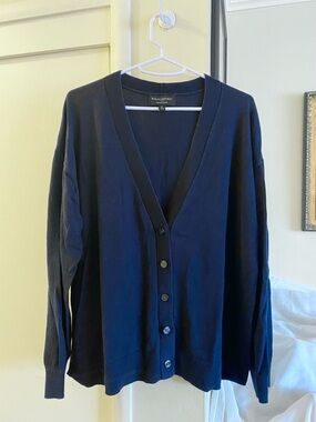 Banana Republic Navy V-neck Cardigan